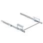 Emuca 2045469 Coulisses pour table extensible et relevable Oplà Top, Aluminium, Acier inox anodisé