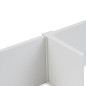 Emuca 3184112 Lot de séparateurs pour l intérieur des tiroirs Vertex Concept, 900, Peint en blanc, Aluminium et Plastique.