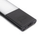 Emuca 5214514 Luminaire LED Kaus Black rechargeable par usb avec capteur tactile, 400mm, Peint en noir, Plastique et Aluminium