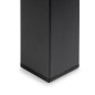 Emuca 2047014 Lot de 4 pieds de table carrés, 50x50mm, Acier, Peint en noir