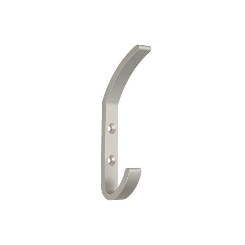 Emuca 7200162 Lot de 4 Nelson Wall Hangers, Aluminium, Anodisé mat