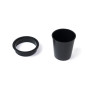 Emuca 3920317 Accessoire porte objets Pot, Plastique noir, Plastique.