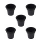 Emuca 3920317 Accessoire porte objets Pot, Plastique noir, Plastique.