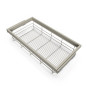 Emuca 7028549 Kit de panier et cadre coulissant avec fermeture souple pour armoire, réglable, module 900mm, Gris pierre