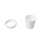 Emuca 3920315 Accessoire porte objets Pot, Plastique blanc, Plastique.