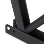 Emuca 4014414 Jeu de ensemble de mécanismes de levage pour table basse, permet de lever la table de 135mm, Acier, Peint en noir