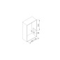 Emuca 9283914 Penderie rabattable pour armoire Hang, 830 1150, Peint en noir, Acier et Plastique.