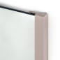 Emuca 7018049 Miroir extractible pour l intérieur de l armoire, Peint gris pierre, Acier et Plastique et Verre