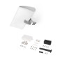 Emuca 5150211 Spot LED pour miroir de salle de bain Aries (AC 230V 50Hz), 7 W, Chromé, Plastique et Aluminium