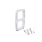 Emuca 7067315 Jeu de d inserts latéraux pour cintre Sling, Plastique, Blanc