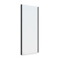 Emuca 7018054 Miroir extractible pour l intérieur de l armoire, Peint en noir texturé, Acier et Plastique et Verre