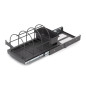 Emuca 8131623 Plateau pour accessoires de cuisine avec fixation inférieure et extraction manuelle, Plastique gris anthracite