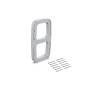 Emuca 7067325 Jeu de d inserts latéraux pour cintre Sling, Plastique, Peint en aluminium