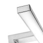 Emuca 5149111 Spot LED pour miroir de salle de bain Virgo (AC 230V 50Hz), 6 W, Chromé, Plastique