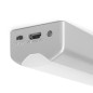 Emuca 5214025 Luminaire à LED Rigel rechargeable par USB pour l intérieur des tiroirs avec capteur de vibrations, Plastique, 1 