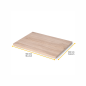 Emuca 7018619 Plateaux de table, 900x500, Finition chêne, Bois