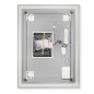 Emuca 5151020 Miroir de salle de bain Heracles avec éclairage LED frontal et décoratif (AC 230V 50Hz), 34 W, Plastique et Verre