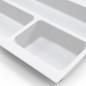 Emuca 8333715 range couverts Optima Vertex Concept, profondeur 500mm, plateau 16mm, module 1.000mm, Plastique, Blanc