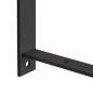 Emuca 4101414 Jeu de supports pour étagères en bois Shelf avec forme triangulaire, Acier, Peint en noir