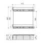 Emuca 8380911 Porte bouteilles extractible SupraMax, module 150mm, acier, chromé