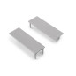 Emuca 6119420 Kit de quincaillerie pour porte coulissante en bois Wall à fermeture souple, Acier et Aluminium et Plastique