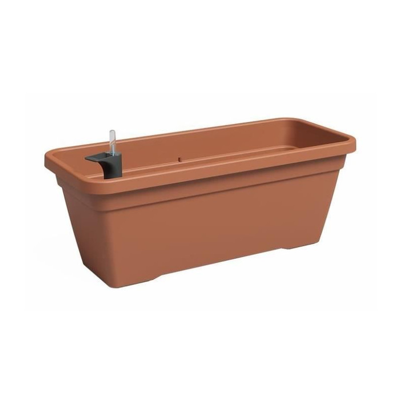 Jardiniere - Plastique - Terre cuite - Rectangulaire - L57,9 x P24,3 x H22cm - ARTEVASI