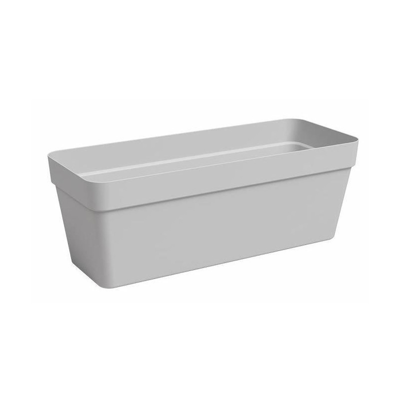 Jardiniere - Plastique - Gris clair - Rectangulaire - L49,9 x P20 x H18,1cm - ARTEVASI