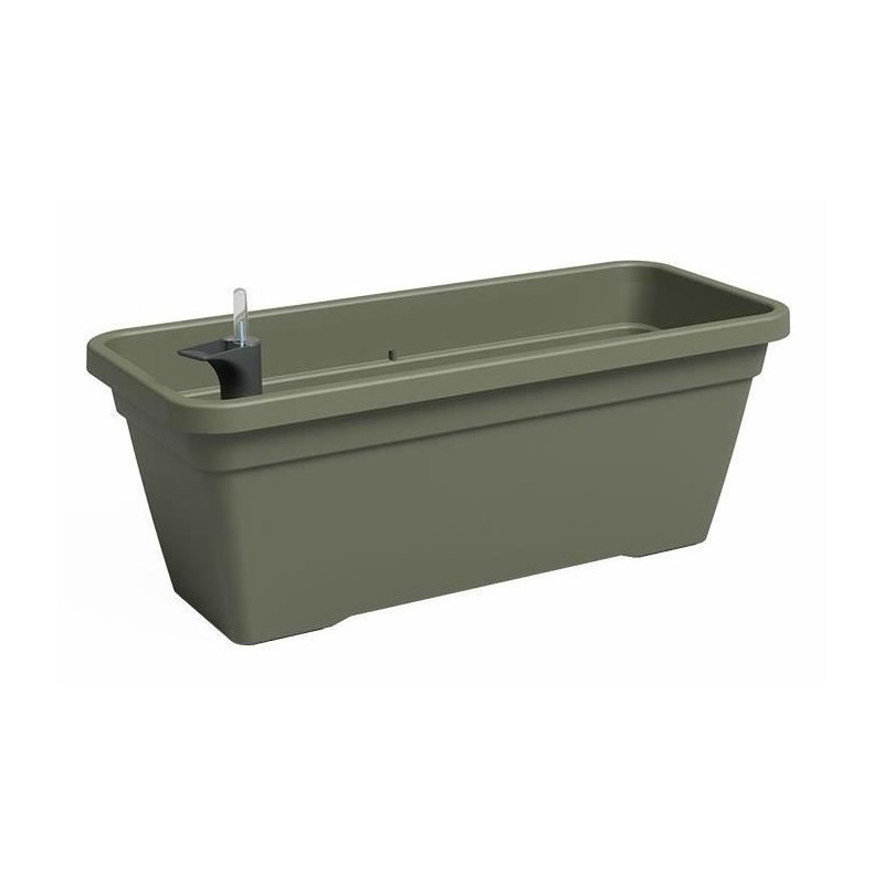 Jardiniere - Plastique - Vert sec - Rectangulaire - L57,9 x P24,3 x H22cm - ARTEVASI