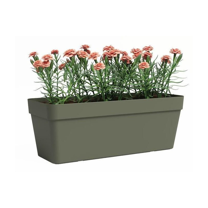 Jardiniere - ARTEVASI - Capri - Plastique - Rectangulaire - Vert sec - 12,5 l