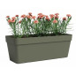 Jardiniere - ARTEVASI - Capri - Plastique - Rectangulaire - Vert sec - 12,5 l