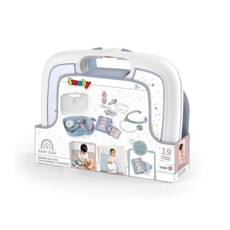 Mallette de Soins - Smoby - Baby Care - Mixte - 3 ans a 10 ans - 19.4 X 24.3 X 6.2