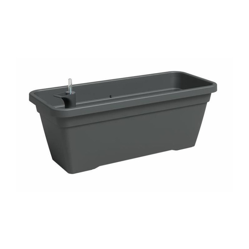 Jardiniere - Plastique - Anthracite - Rectangulaire - L77,9 x P24 x H22cm - ARTEVASI