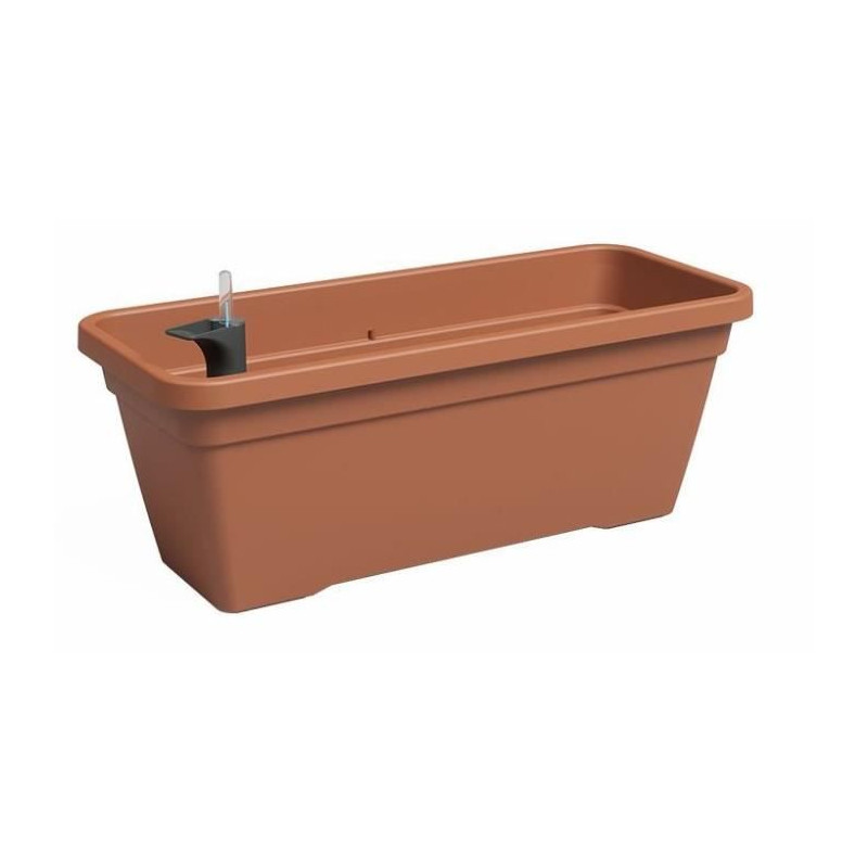 Jardiniere - Plastique - Terre cuite - Rectangulaire - L77,9 x P24 x H22cm - ARTEVASI