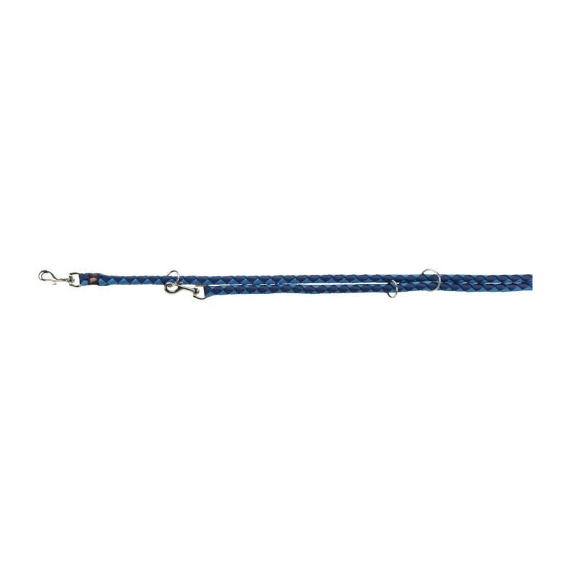 Laisse réglable TRIXIE Cavo - L–XL: 2m - ø 18 mm - Indigo et bleu royal