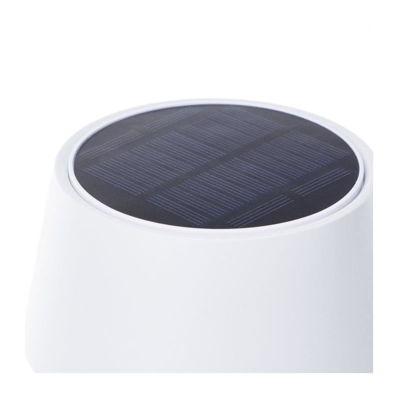 Lampe de table d'extérieur - BRILLIANT - PICCO - LED et solaire - Métal et plastique - 5 W - Blanc