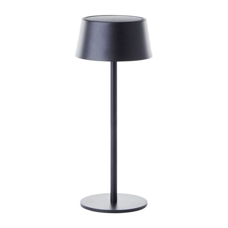 Lampe de table d'extérieur - BRILLIANT - PICCO - LED et solaire - Métal et plastique - 5 W - Noir dépoli