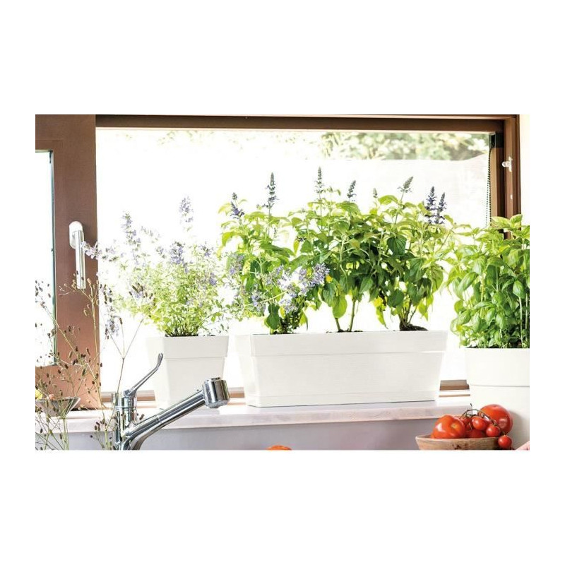 Jardiniere - DEROMA - Muret Save R - 75L - 79cm - Blanc