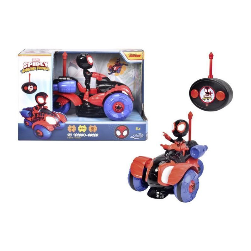 Marvel - Voiture Télécommandée - 17cm - Figuirne incluse - Dés 3 ans