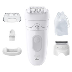 Braun EPILATEUR SILK EPIL SERIE5 2 MODES W&D VOYANT SMARTLIGHT AUTON 40MN BRAUN - SE5041