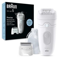 Braun EPILATEUR SILK EPIL SERIE5 2 MODES W&D VOYANT SMARTLIGHT AUTON 40MN BRAUN - SE5041