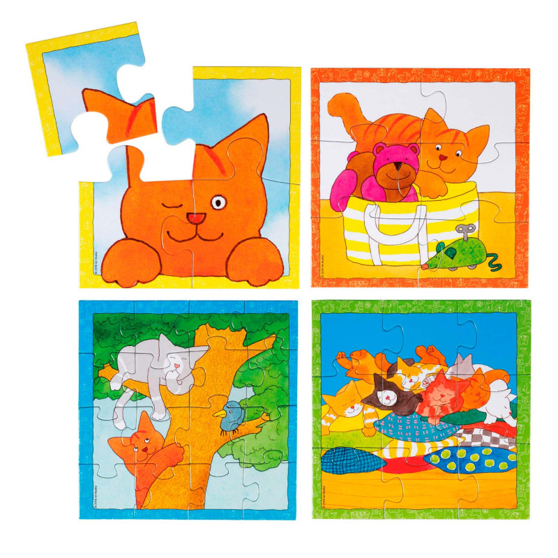 BAMBOLINO TOYS Dikkie Dik Puzzle, 4in1