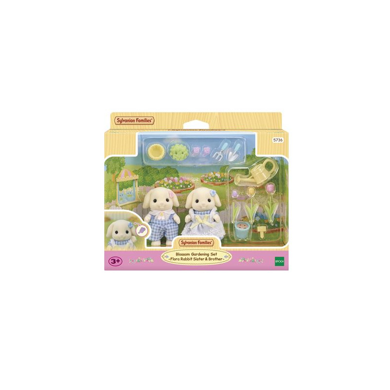 Figurines Sylvanian Families Le frère et la sœur Lapin Bélier