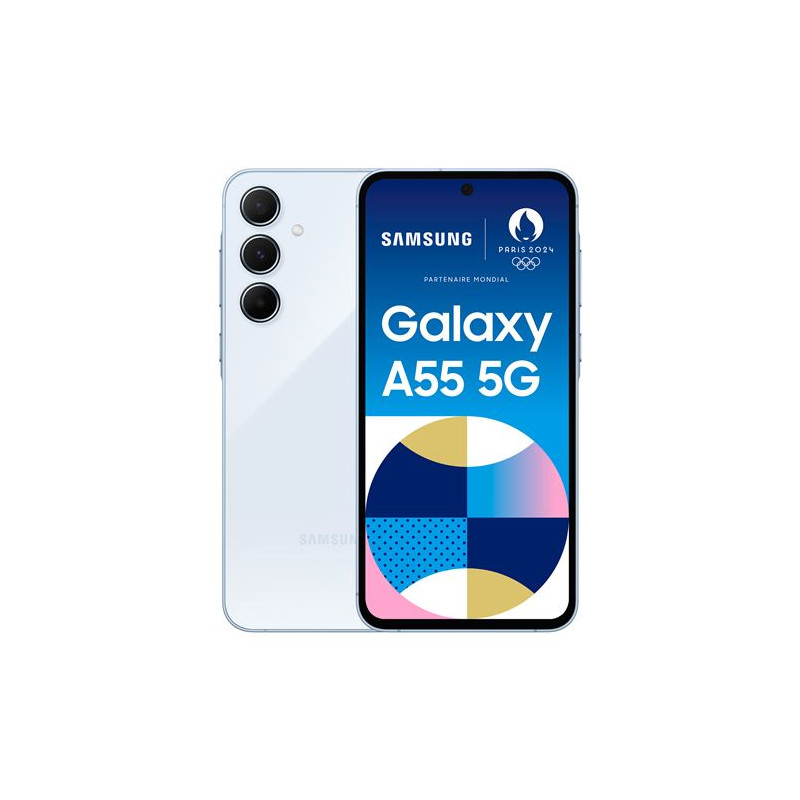 Smartphone Samsung Galaxy A55 6,6" 5G Nano SIM 256 Go Bleu