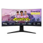 Ecran PC Gaming Tcl 34R83Q 34" Incurvé WQHD Noir et Blanc