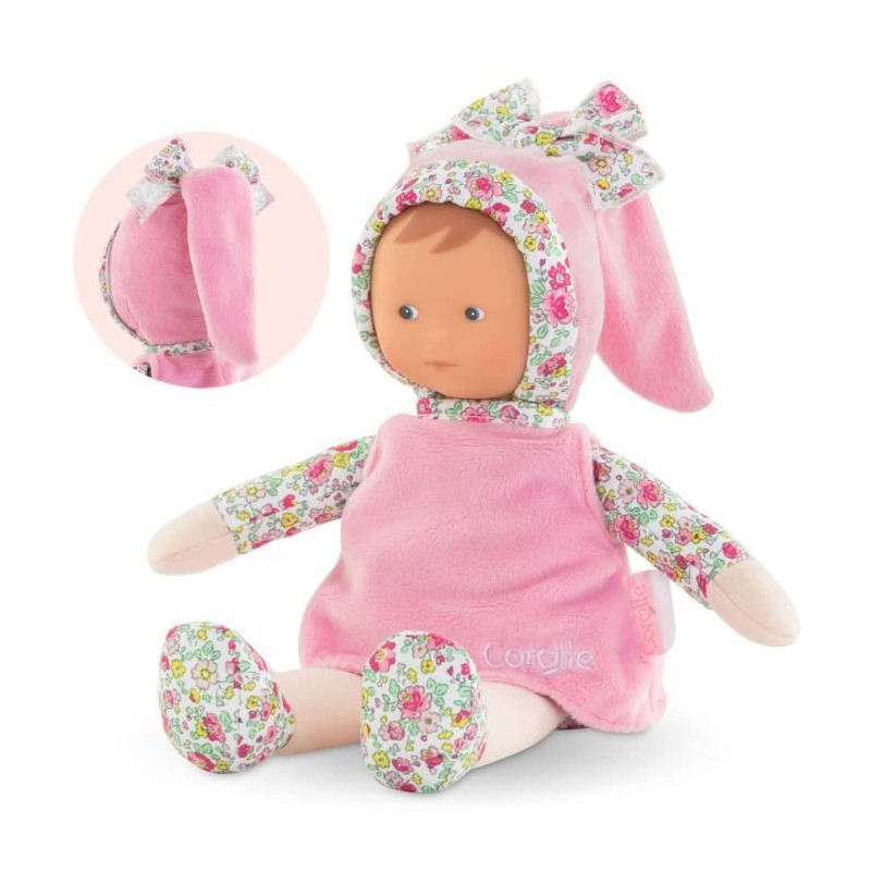 Doudou Miss Rose Jardin en Fleurs - COROLLE - Mon Doudou Corolle - 25cm - Des la naissance