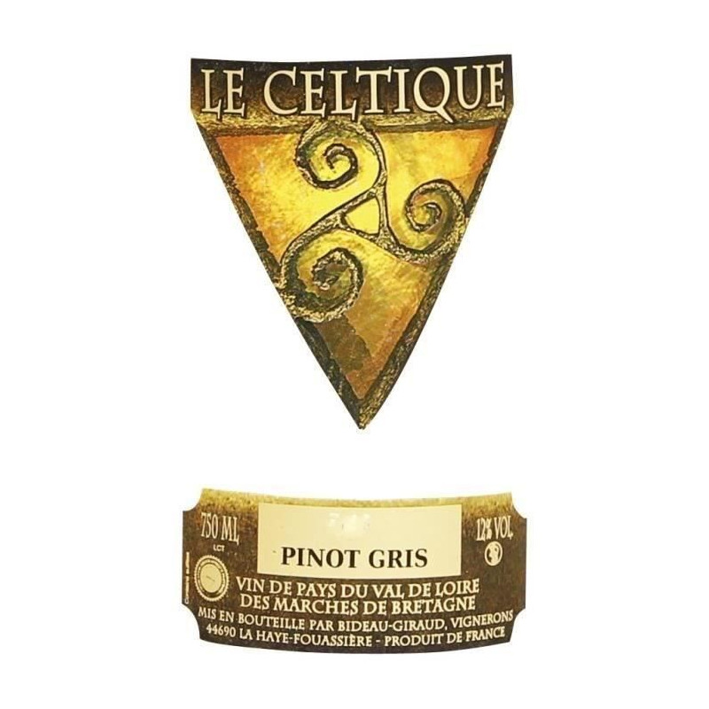 Le Celtique 2022 IGP Pinot Gris - Vin blanc du Val de Loire