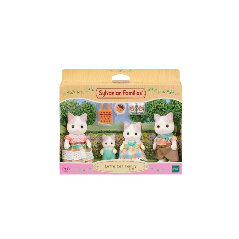 Figurines Sylvanian Families La famille Chat Latté