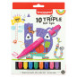 Bruynzeel Kids Triple Felt Tip, 10pcs.