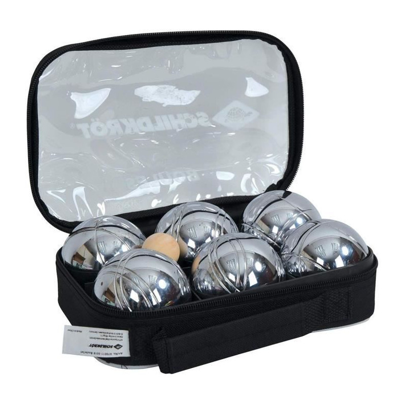 Schildkrot Funsport Set de boules de pétanque Argent et Noir - 4000885700084