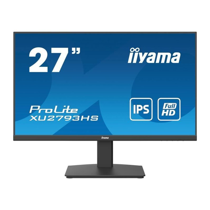 Ecran PC - IIYAMA PROLITE XU2793HS-B6 - 27 1920x1080 - Dalle IPS - 1ms - 100Hz - HDMI / DisplayPort